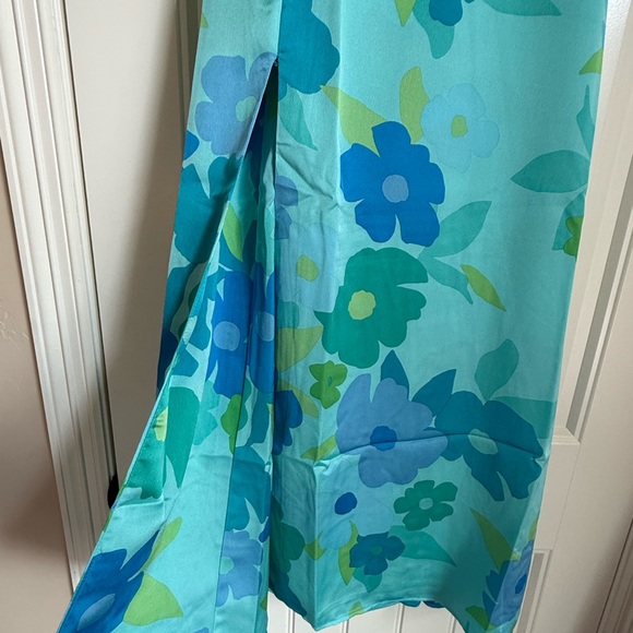 Show Me Your Mumu Mina Midi Dress Women’s Small Blue Piccadilly Floral - Picture 4 of 7